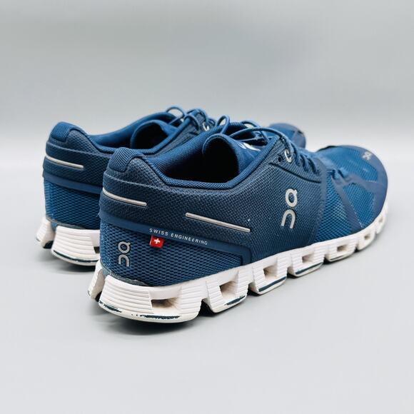 On Shoes Mens 8.5 Blue Cloud Swiss Engineering Lightweight Running Gym Sneakers - Picture 9 of 12
